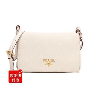 Prada Vitello Phenix Vitello Daino flap crossbody bag white leather